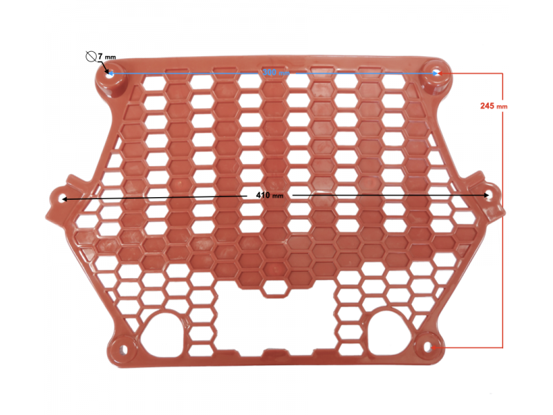 Cover - Front Cover Mesh, Red Braver 300