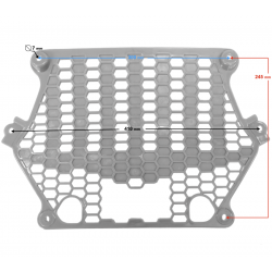 Cover - Front Cover Mesh, Braver 300 graphite