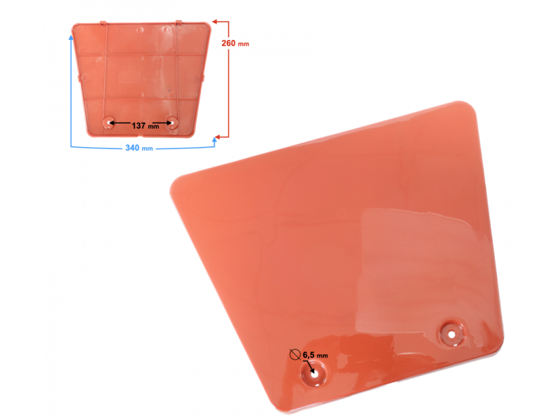 Front cover flap, red Braver 300