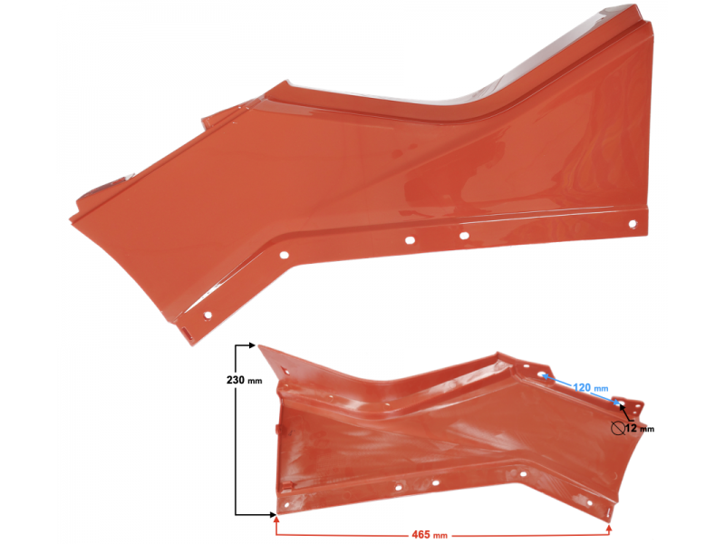 Left side Cover, red Braver 300