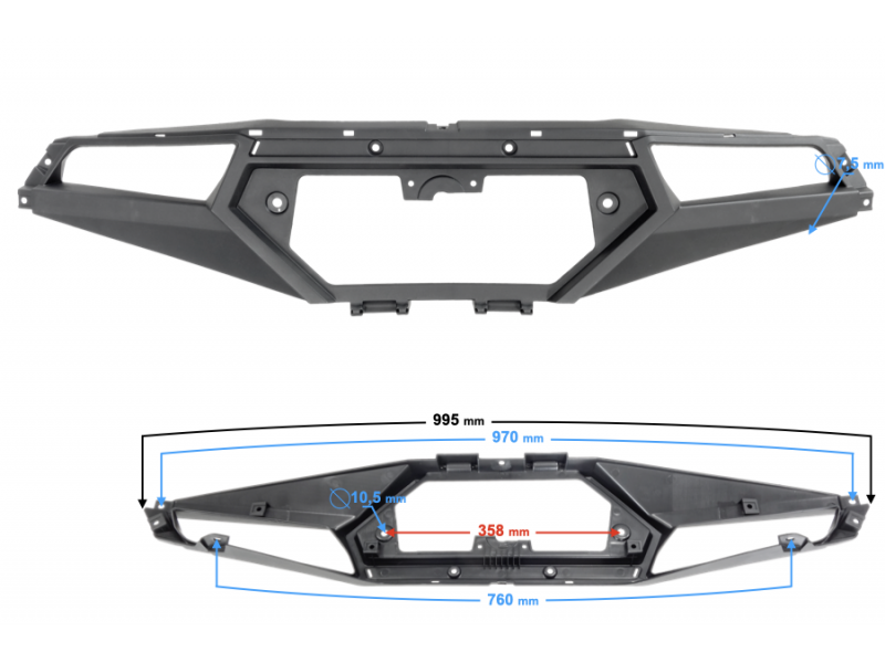 Cover - Braver 300 rear finish decor