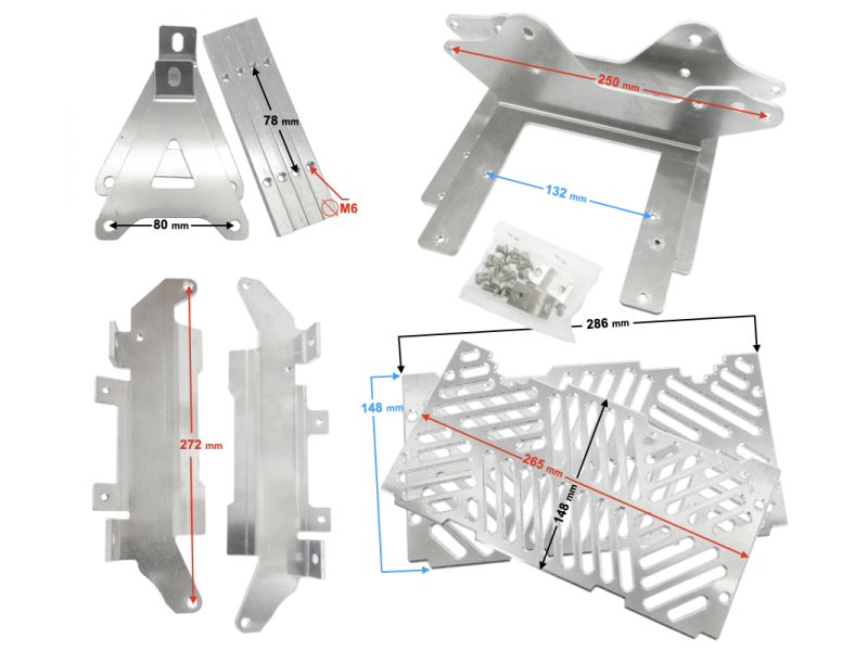 Radiator housing left+right metal NXT300