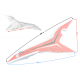 Upper Right Rear Housing NXT250/300 orange