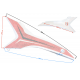 Upper Left Rear Housing NXT250/300 orange