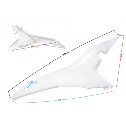 Upper Right Rear Housing white NXT250/300