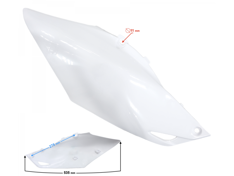 Lower Right Rear Housing white NXT250/300