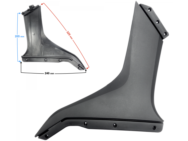 Lower Right Front Housing white NXT250/300