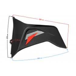 Front lower left casing, red, for FR 2 moped Front lower left casing, red, for FR 2 moped
