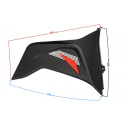 Front lower right casing, red, for FR 2 moped