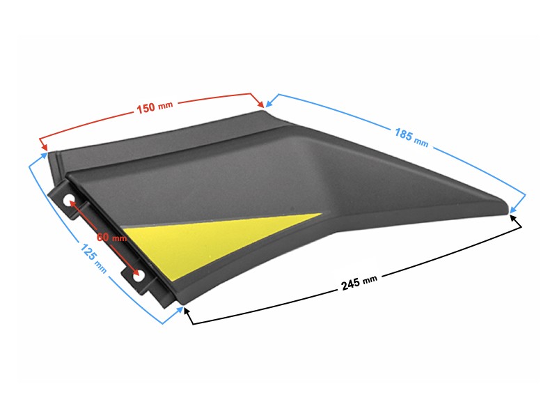 Cover -right connector, yellow for Hyper motorcycle