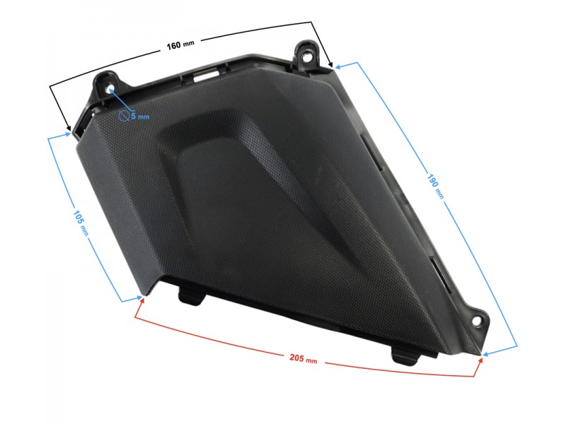 Casing - front right part -Active 50cc Euro 5 (2 pcs of each color)