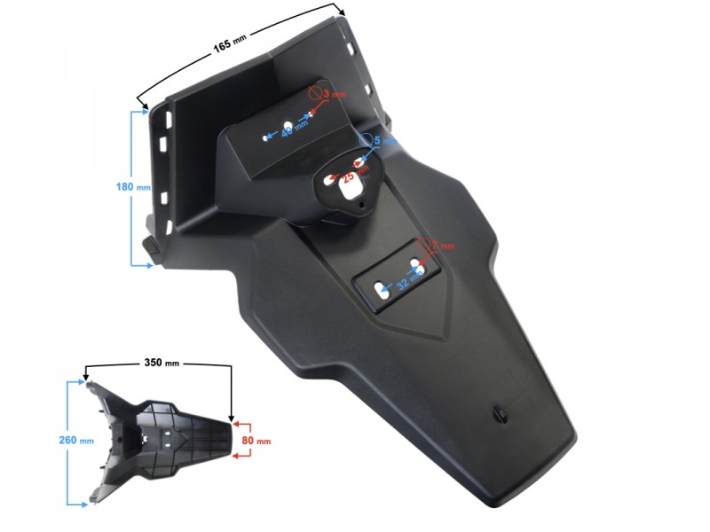rear fender cover (upper part) Active 50cc Euro 5 rear fender cover (upper part) Active 50cc Euro 5