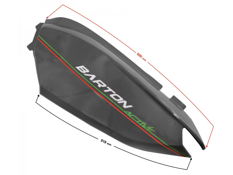 Rear left cover (rear part) Active 50cc Euro 5 (2 pcs of each color) Rear left cover (rear part) Active 50cc Euro 5 (2 pcs of each color)