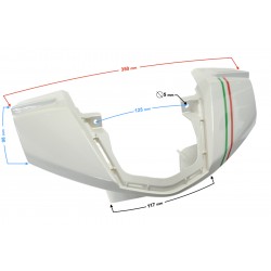Steering wheel cover (front) white Active 50cc Euro 5
