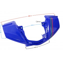 Steering wheel cover (front) Blue Active 50cc Euro 5