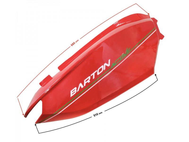 Back cover right (rear part) red Active 50cc Euro 5