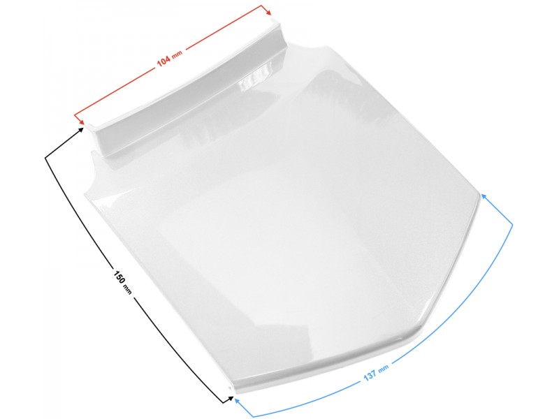 Cover rear connector white Active 50cc Euro 5