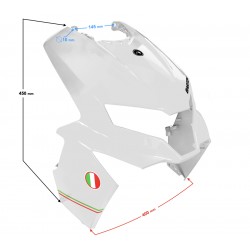 Headlamp Cover white Active 50cc Euro 5