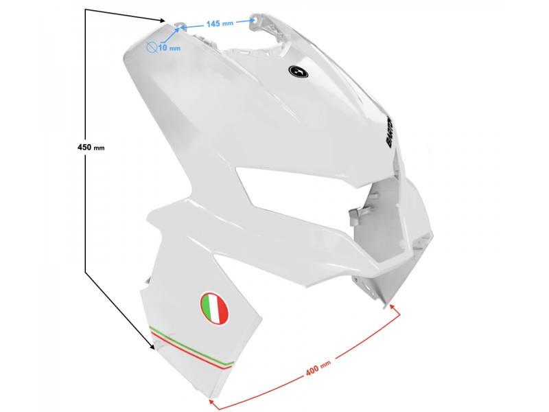 Headlamp Cover white Active 50cc Euro 5