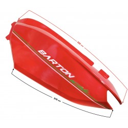 Back cover left (rear part) red Active 50cc Euro 5