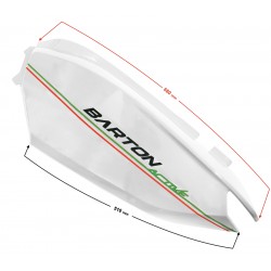 Back Cover left (rear part) white Active 50cc Euro 5