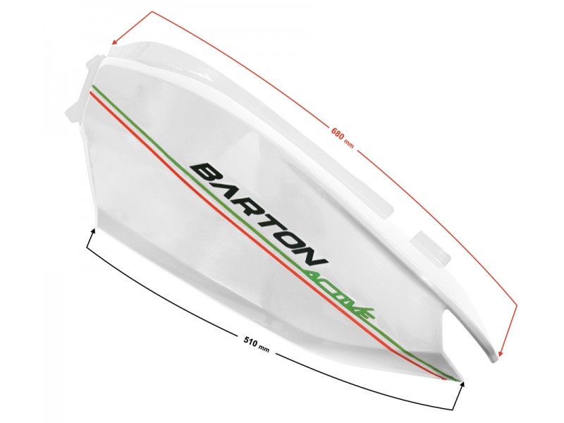 Back Cover left (rear part) white Active 50cc Euro 5 Back Cover left (rear part) white Active 50cc Euro 5