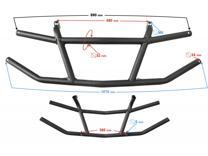 Front bumper for Tactoc 550 Front bumper for Tactoc 550