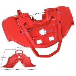 Front top cover red Hisun Tactic 550
