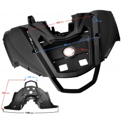 Top front Cover black Hisun Tactic 550