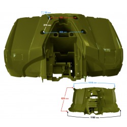 Back cover top green Hisun Tactic 550