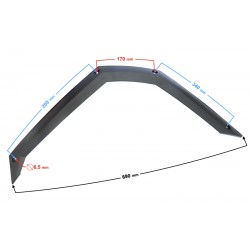 Cover - front left fender Hisun Tactic 550