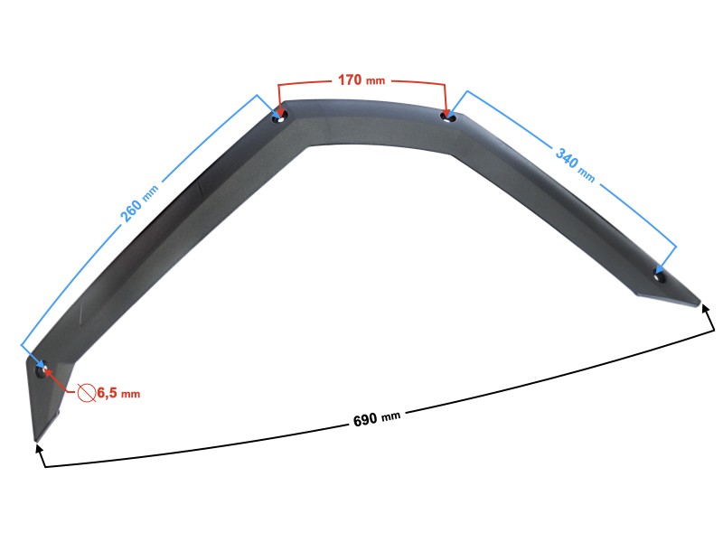 Cover - front left fender Hisun Tactic 550