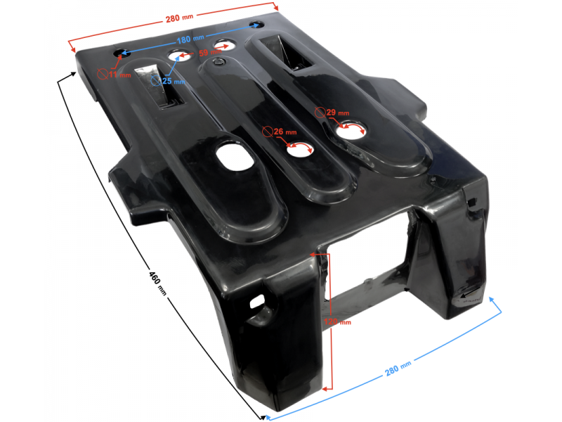 Rear lower protective plate part 2 for HISUN Tactic 550