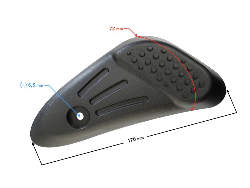 Left footrest cover for Primo scooter