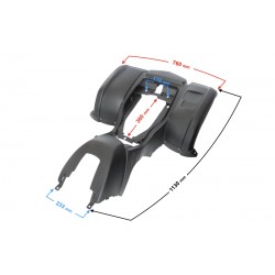 Rear cover for ATV Mikilon , black