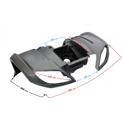 Front cover for ATV Mikilon, black