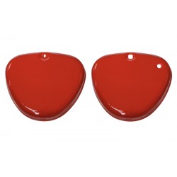 Cover - side cover set, red Simson S51