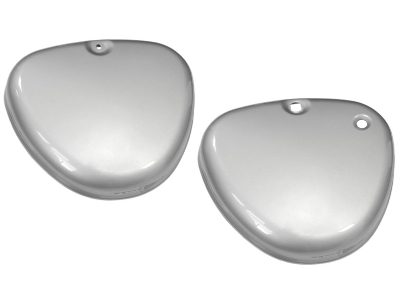 Cover - side cover set, silver Simson S51