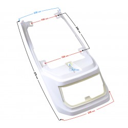 Rear white cover for Fighter 2 moped