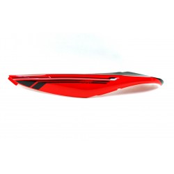 Rear left side cover, black-red for Sprint 2 moped
