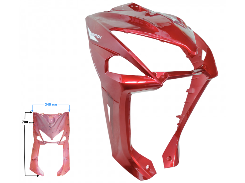 Headlamp cover red Flash 50