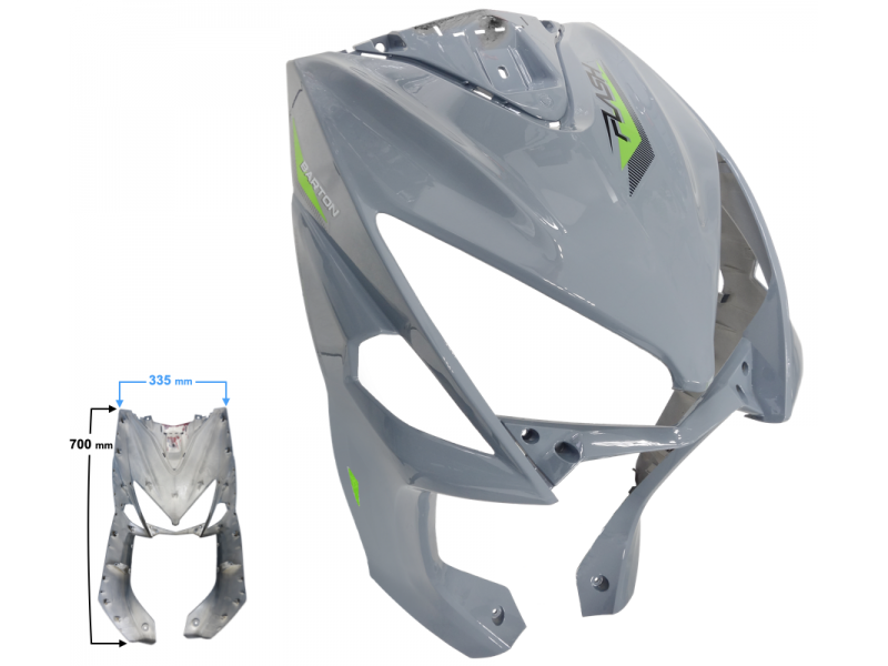 Headlamp cover gray Flash 50