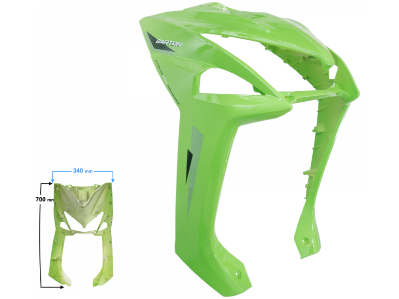 Headlamp cover green Flash 50