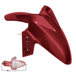 Front fender cover red Flash 50