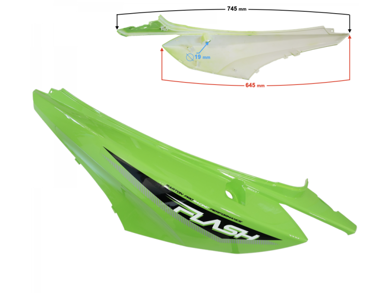 Left rear cover green Flash 50