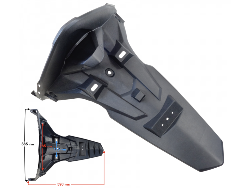Rear fender cover, upper part Flash 50