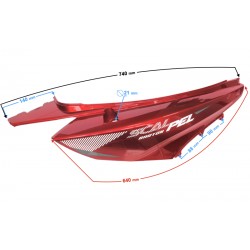 Rear right cover, red Scalpel 50