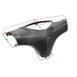 Speedometer cover, black Scalpel 50