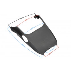 Central cover, middle part, black Scalpel 50