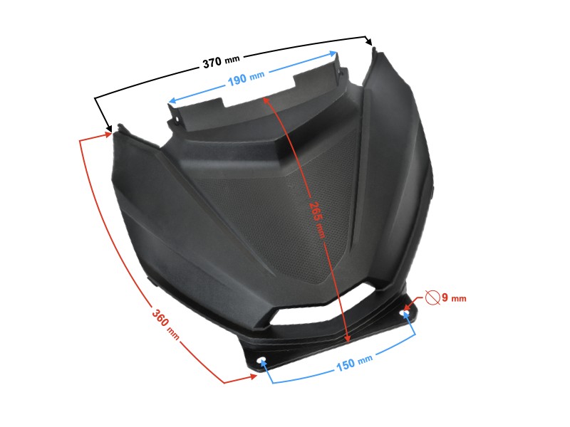 Front leg covers, black Scalpel 50